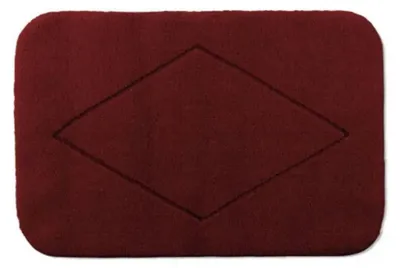 Produktbild von Rhomtuft Badteppich Raute abgerundet Farbe cardinal Größe 70x120 cm
