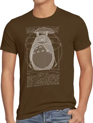 Produktbild von style3 Vitruvianischer Totoro Herren T-Shirt neko nachbar tonari no