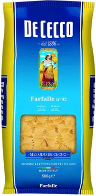 Obrázok produktu pre De Cecco Farfalle č. 93 - 500 gr.