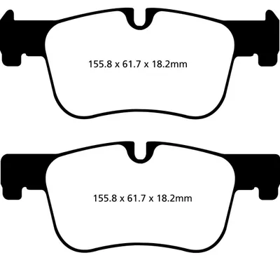 Produktbild von EBC Brakes Bremsbeläge Satz Vorne Bremsklötze für BMW 1 Schrägheck (F20) DP42143R