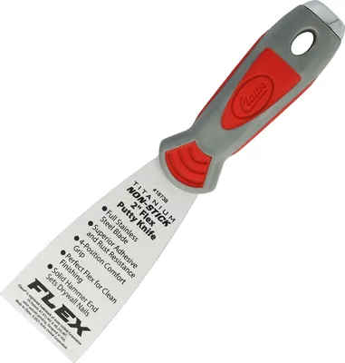 Produktbild von Clauss Spachtel 2" (5 cm) mit flexibler Klinge in Profiqualität | Titanium Bonded Edelstahlklinge mit Antihaftbeschichtung | rutschfester & ergonomischer Griff | ideal für Ausbesserungsarbeiten | 18738