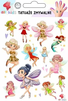 Produktbild von Abwaschbare Tattoos für Kinder Feen und Zauberer