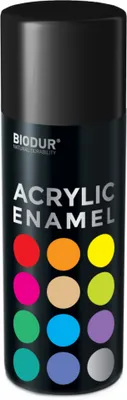 Produktbild von BIODUR Sprühlack - Tiefschwarz RAL 9005 Glanz - 400ml – Wetterfest & Schnelltrocknend