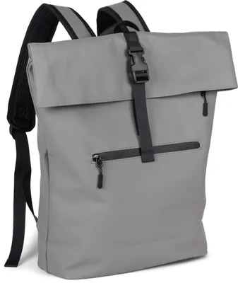 Produktbild von styleBREAKER Uni Rucksack Wasserfest in Seesack Optik, Backpack Einfarbig, Reißverschluss, Schnalle, Laptop Fach 02012408