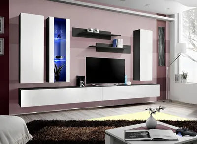 Produktbild von Luxus Wohnwand tv Ständer Holz Designer Modern Möbel Wohnzimmer Neu