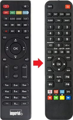 Produktbild von Fernbedienung geeignet für DIGITALBOX IMPERIALHD6ITWIN
