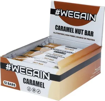 Produktbild von Wegain Caramel Nut Bar 12x40g