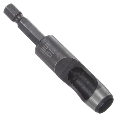 Lederlocher 10 mm, Kohlenstoffstahl, Sechskantschaft