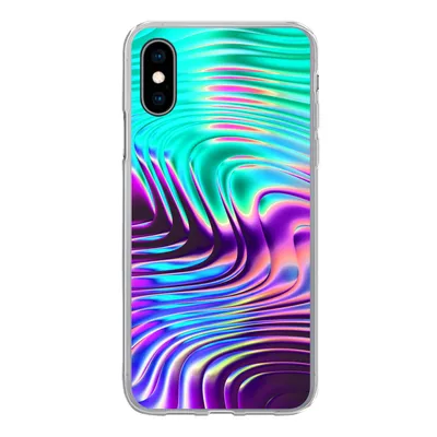 Produktbild von MuchoWow® Handyhülle Schutzhülle Hülle für iPhone X Kunst - Golf - Psychedelisch Silikon Softcase Handy Hülle - Handyhülle