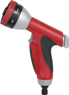 Produktbild von Garten-Spritzpistole Gartenbrause Gartenschlauch Aufsatz Handbrause 7 Funktionen - Spritzpistole Aluminium 7 Funktionen