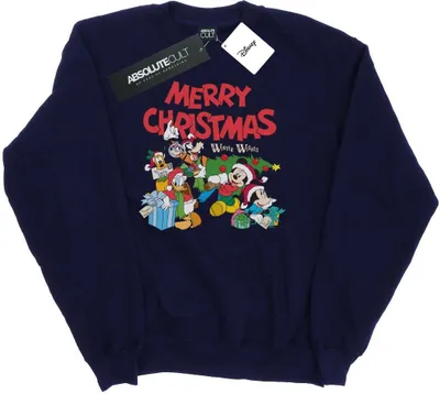 Produktbild von Disney - "Mickey Mouse And FriendsWinter Wishes" Sweatshirt für Damen BI28079 (XL) (Marineblau)