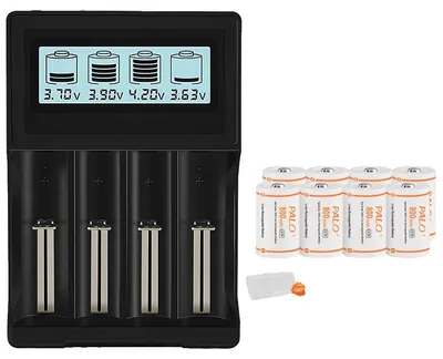 Obrázok produktu pre Lítium-iónová batéria, kapacita 800 mAh, dobíjateľná, 8 batérií + 1 nabíjačka, 3,7 V
