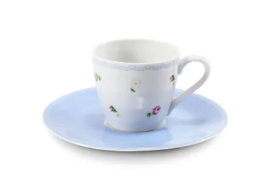 Produktbild von Leander Espressotasse mit Untertasse, 0,07 l, RoseLine, Blumen, Leander, Tschechisches Porzellan