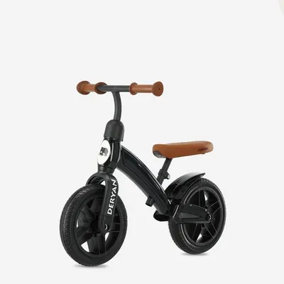 Produktbild von DERYAN Luxe Laufrad 10 Zoll - Kinderfahrrad ohne Pedale - Schwarz