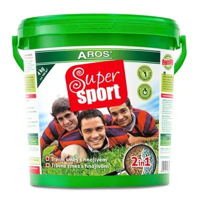 Obrázok produktu pre AROS Trávna zmes super sport (4 kg na 100 m2)