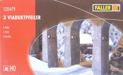 Produktbild von Faller 120479 3 Viaduktpfeiler Spur H0 in