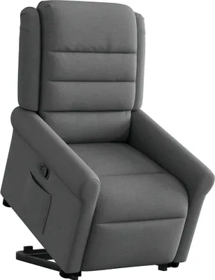 Produktbild von vidaXL Relaxsessel mit Aufstehhilfe Dunkelgrau Stoff