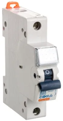 Image de Gewiss GW92209 Disjoncteur unipolaire 25 A Coupe-circuit rail DIN