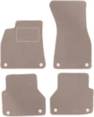 Immagine prodotto di Tappetini auto in velluto per Audi A7 C8 sportback (2018-) - set di tappetini LUX beige (4 pezzi)