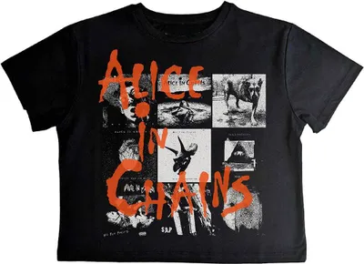Obrázok produktu pre Alice In Chains - Krátky top pre ženy RO12633 (M) (Black)