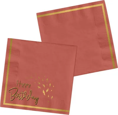 Produktbild von 20 Golden Dusk Servietten 33cm