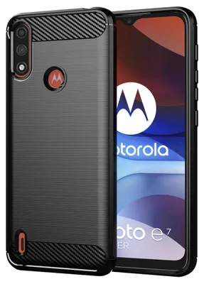 Obrázok produktu pre Techsuit Carbon silikónové puzdro na Motorola Moto E7 Power / Moto E7i Power – čierne