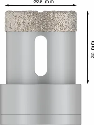 Produktbild von PRO Ceramic dry Trockenbohrkrone, 35 x 35 mm, X-Lock