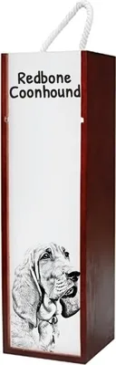 Immagine prodotto di Art-Dog Confezione regalo per bottiglia di vino – Redbone Coonhound – con confezione regalo