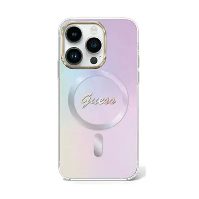 Zdjęcie produktu dla Guess GUHMP15XHITSU iPhone 15 Pro Max 6.7 fioletowy/purple hardcase IML Iridescent MagSafe