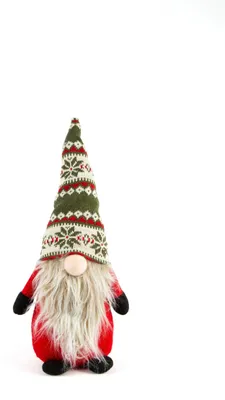 Türstopper Weihnachtskobold 43 cm rot-grün Stoff