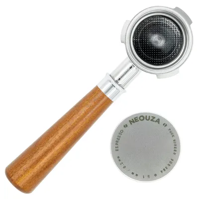 Immagine prodotto di Gruppo erogatore da 51 mm senza fondo per espresso, con filtro a cestello in acciaio inossidabile 304