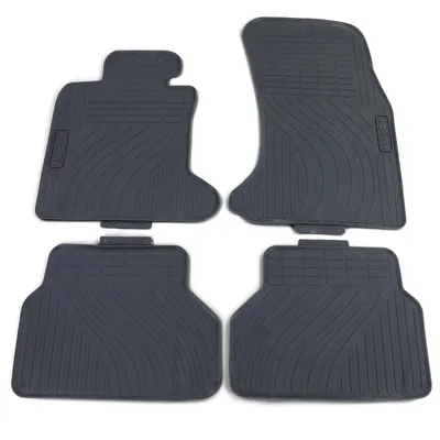 Produktbild von Premium Gummi Fußmatten Set 4-teilig Schwarz passend für BMW 5er E60 E61 03-10
