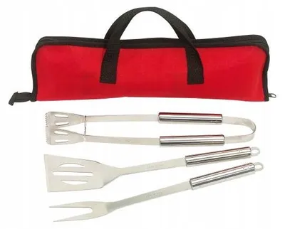 Produktbild von Grillbesteck SMOKY, Farbe:rot / schwarz