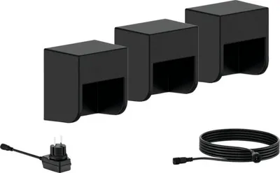 Zdjęcie produktu dla Philips Kinkiet Grits 1,5 W, Oświetlenie zewnętrzne ścienne, Czarny, Plastik, IP44, Patio, Ogród, II