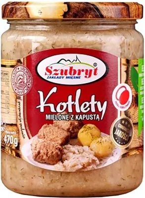 Zdjęcie produktu dla Kotlety mielone z kapustą Szubryt 470g