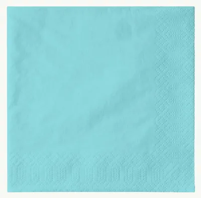Immagine prodotto di Tovaglioli Duni blu menta 33x33cm 3 veli 250 pezzi