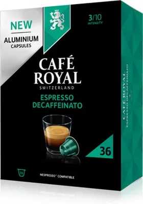 Obrázok produktu pre Café Royal Espresso bez kofeínu 36 Kapseln Alu
