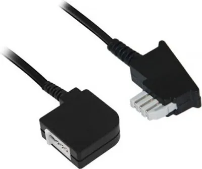 Produktbild von Telefonkabelverlängerung N-kodiert, schwarz, 10 m