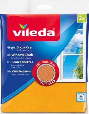 Immagine prodotto di Vileda Panno per vetri +30% in microfibra, confezione da 2 pezzi