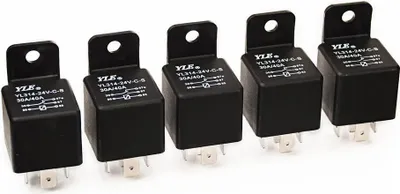 Produktbild von KFZ Relais YL314-24V-5P 24VDC Sockel YLSK-2 - Art: 5x 24V Relais ohne Sockel
