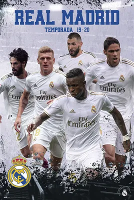 Obrázek produktu pro Real Madrid - Plakát - Tým 19/20