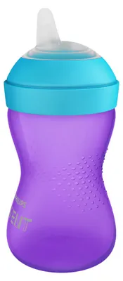Produktbild von Philips AVENT - SCF802/02 Schnabelbecher mit weichem, bissfestem Trinkschnabel, Trinkflasche, 9 Monat( e), Violett, Türkis, Junge/Mädchen, Drehverschluss, Indonesien