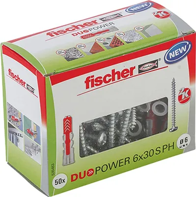 Obrázek produktu pro Univerzální Kotva S Šroubem Duopower 6X30Mm 50Ks