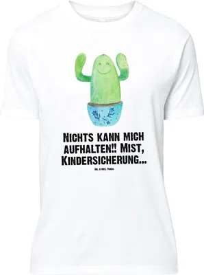 Produktbild von Mr. & Mrs. Panda T-Shirt Kaktus Happy - Weiß - Geschenk, Spruch, Shirt, Ausbildung, mit, Neustart, Lustig, Kakteen, Tshirt, Familie, Motivation, Lustiges, Oversize