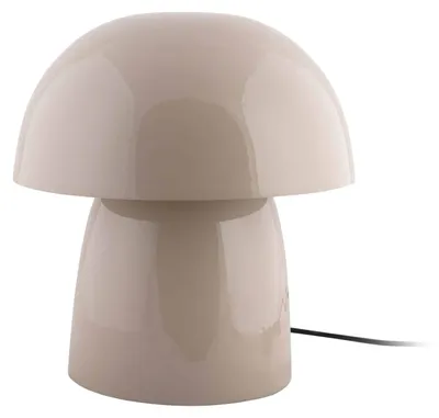 Produktbild von Leitmotiv - Tischleuchte Masivo Seta - Warmes Grau - Ø30cm Tischlampe - Nachttischlampe, Wohnzimmer, Schlafzimmer