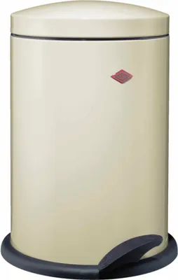 Produktbild von WESCO Tretabfallsammler 116 in MANDEL mit Fußtritt und 13 Liter Abfallvolumen / Standabfallbehälter