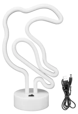 Obrázek produktu pro LED neonové osvětlení, barevné, ve tvaru ptáka, noční osvětlení pro domácnost, svatby, oslavy, dekorace, napájení přes USB/baterie