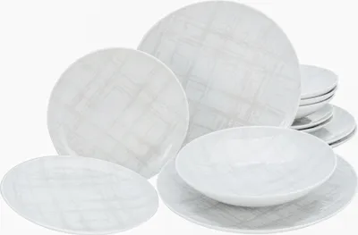 Produktbild von CreaTable, 25867, Home Shabby Chic, Tellerset 12-tlg, Porzellan