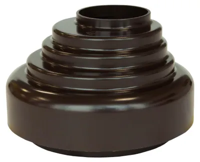 Produktbild von INEFA Verbindungsstück Fallrohr zu Abfluss, PVC DN50 / 50mm Dunkelbraun Zubehör Fallrohr Kunststoff, einfache Steckmontage, Germany