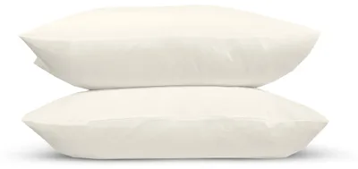 Produktbild von 300 Fadenzahl, 100% reine ägyptische Baumwolle, Kissenbezüge (Creme, 2 Stück)